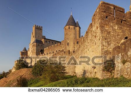 La Cite, mittelalterliche Festungsstadt Carcassonne, UNESCO Weltkulturerbe, Languedoc-Roussillon, Sudfrankreich, Frankreich, Europa View Large Photo Image Stock Photography - La Cite, mittelalterliche Festungsstadt Carcassonne, UNESCO Weltkulturerbe, Languedoc-Roussillon, Sudfrankreich, Frankreich, Europa. Fotosearch