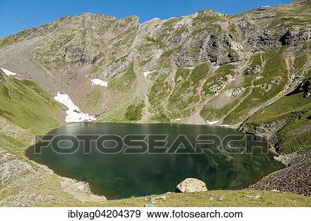 Lake Of Oncet, Pic Du Midi De Bigorre, Hautes Pyrennes, France View Large Photo Image Stock Photo - Lake Of Oncet, Pic Du Midi De Bigorre, Hautes Pyrennes, France. Fotosearch