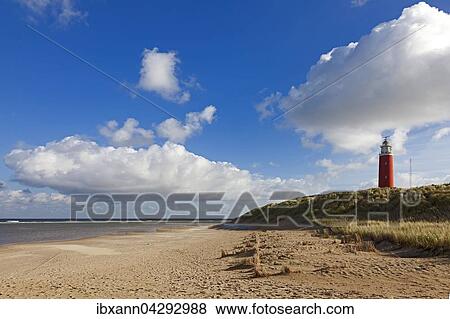 Leuchtturm Eierland mit Dunen, De Cocksdorp, Nordsee, Texel, Westfriesische Inseln, Provinz Nordholland, Holland, Niederlande, Europa View Large Photo Image Stock Photo - Leuchtturm Eierland mit Dunen, De Cocksdorp, Nordsee, Texel, Westfriesische Inseln, Provinz Nordholland, Holland, Niederlande, Europa. Fotosearch