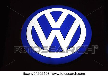 Logo, Volkswagen, VW View Large Photo Image Stock Image - Logo, Volkswagen, VW. Fotosearch