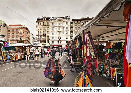 Market stall at the Naschmarkt square in Vienna, Austria, Europe View Large Photo Image Stock Photograph - Market stall at the Naschmarkt square in Vienna, Austria, Europe. Fotosearch