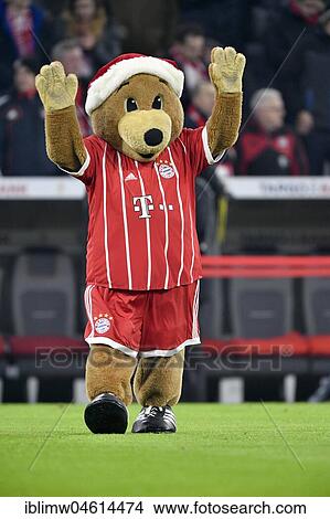 Picture - Mascot Bernie, FC Bayern Munich, Allianz Arena, Munich, Upper Bavaria, Germany, Europe. Fotosearch