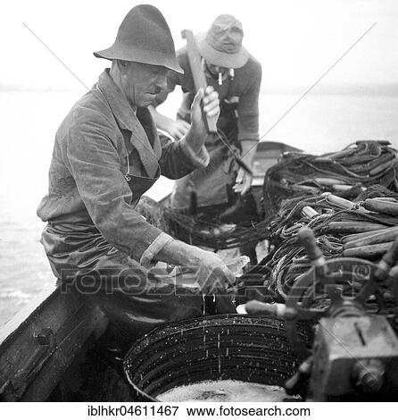 Men fishing on a fishing boat, fisherman, ca. 1955, around Freiburg, Germany, Europe View Large Photo Image Stock Photo - Men fishing on a fishing boat, fisherman, ca. 1955, around Freiburg, Germany, Europe. Fotosearch