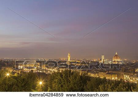 Palazzo Vecchio, Kathedrale von Florenz und Arno-Ufer bei Dammerung, Altstadt, Florenz, Toskana, Italien, Europa View Large Photo Image Stock Photo - Palazzo Vecchio, Kathedrale von Florenz und Arno-Ufer bei Dammerung, Altstadt, Florenz, Toskana, Italien, Europa. Fotosearch