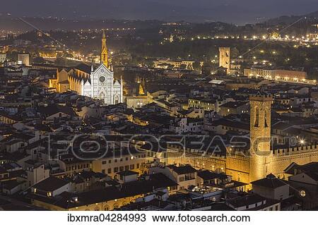 Palazzo Vecchio und Kirche Santa Croce, Nachtaufnahme, Altstadt, Florenz, Toskana, Italien, Europa View Large Photo Image Stock Image - Palazzo Vecchio und Kirche Santa Croce, Nachtaufnahme, Altstadt, Florenz, Toskana, Italien, Europa. Fotosearch