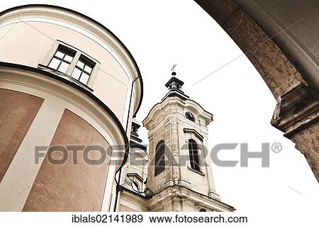 Stock Photo - Pilgrimage Church of Christkindl, Christkindl, Steyr, Mostviertel Region, Upper Austria, Austria, Europe. Fotosearch