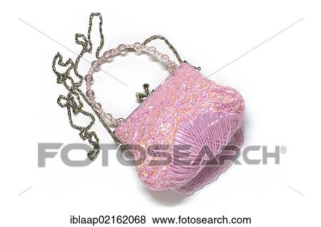 Pink evening bag View Large Photo Image Stock Photo - Pink evening bag. Fotosearch