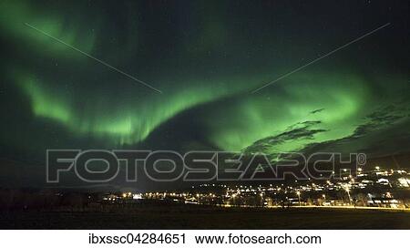 Polarlichter (Aurora borealis) uber Tromso, Norwegen, Europa View Large Photo Image Stock Image - Polarlichter (Aurora borealis) uber Tromso, Norwegen, Europa. Fotosearch
