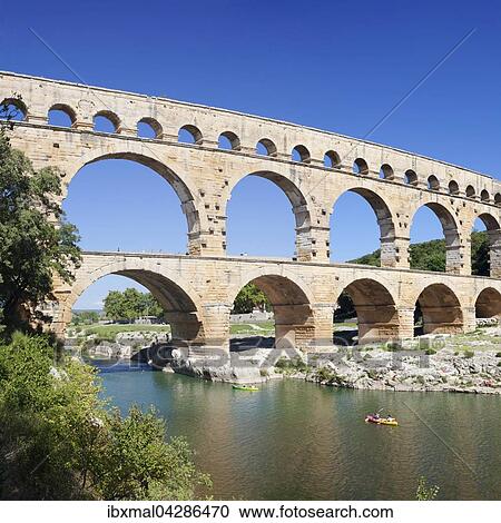Pont du Gard, romisches Aquadukt, UNESCO Weltkulturerbe, Fluss Gard, Languedoc-Roussillon, Sudfrankreich, Frankreich, Europa View Large Photo Image Stock Image - Pont du Gard, romisches Aquadukt, UNESCO Weltkulturerbe, Fluss Gard, Languedoc-Roussillon, Sudfrankreich, Frankreich, Europa. Fotosearch
