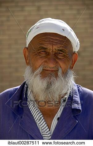 Portrait old Muslim believer with beard Bukhara Uzbekistan View Large Photo Image Stock Image - Portrait old Muslim believer with beard Bukhara Uzbekistan. Fotosearch