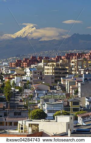 Quito am Morgen, hinten Berg Cotopaxi, Quito, Provinz Pichincha, Ecuador, Sudamerika View Large Photo Image Stock Image - Quito am Morgen, hinten Berg Cotopaxi, Quito, Provinz Pichincha, Ecuador, Sudamerika. Fotosearch