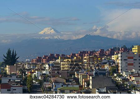 Quito mit Berg Cotopaxi, Quito, Provinz Pichincha, Ecuador, Sudamerika View Large Photo Image Stock Image - Quito mit Berg Cotopaxi, Quito, Provinz Pichincha, Ecuador, Sudamerika. Fotosearch