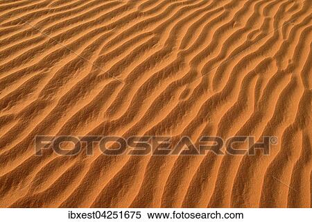 Stock Photography - Rippel, Stuktur einer Sanddune, Tassili n'Ajjer, Sahara, Algerien, Afrika. Fotosearch