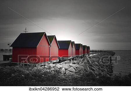 Rote Fischerhutten, Hafen, Bad Boltenhagen, Mecklenburg-Vorpommern, Deutschland, Europa View Large Photo Image Stock Image - Rote Fischerhutten, Hafen, Bad Boltenhagen, Mecklenburg-Vorpommern, Deutschland, Europa. Fotosearch