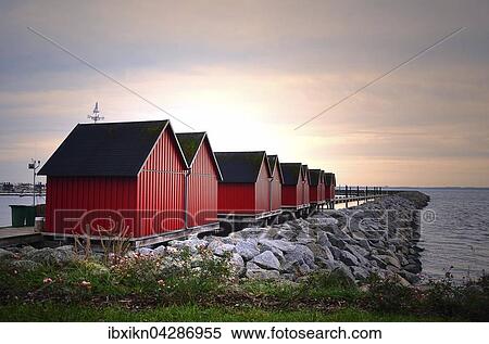 Rote Fischerhutten, Hafen, Bad Boltenhagen, Mecklenburg-Vorpommern, Deutschland, Europa View Large Photo Image Stock Photography - Rote Fischerhutten, Hafen, Bad Boltenhagen, Mecklenburg-Vorpommern, Deutschland, Europa. Fotosearch
