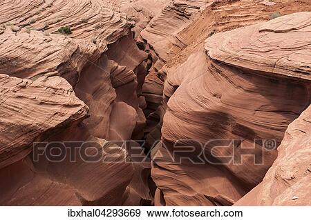 Sandsteinformation, Ausblick in den Lower Antelope Canyon, Slot Canyon, Page, Arizona, USA, Nordamerika View Large Photo Image Stock Photo - Sandsteinformation, Ausblick in den Lower Antelope Canyon, Slot Canyon, Page, Arizona, USA, Nordamerika. Fotosearch