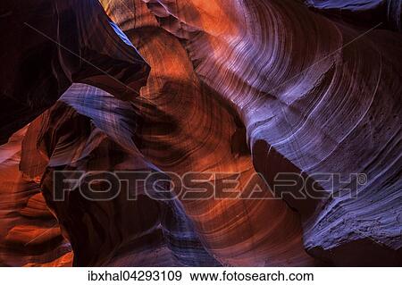Sandsteinformation im Upper Antelope Canyon, Slot Canyon, Page, Arizona, USA, Nordamerika View Large Photo Image Stock Photo - Sandsteinformation im Upper Antelope Canyon, Slot Canyon, Page, Arizona, USA, Nordamerika. Fotosearch