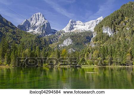 Schiederweiher, vor den Bergen Spitzmauer und Grosser Priel, Hinterstoder, Totes Gebirge, Oberosterreich, Osterreich, Europa View Large Photo Image Picture - Schiederweiher, vor den Bergen Spitzmauer und Grosser Priel, Hinterstoder, Totes Gebirge, Oberosterreich, Osterreich, Europa. Fotosearch