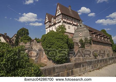 Schloss Neunhof, Jagdschlosschen, Neunhof, Nurnberg, Mittelfranken, Bayern, Deutschland, Europa View Large Photo Image Stock Image - Schloss Neunhof, Jagdschlosschen, Neunhof, Nurnberg, Mittelfranken, Bayern, Deutschland, Europa. Fotosearch