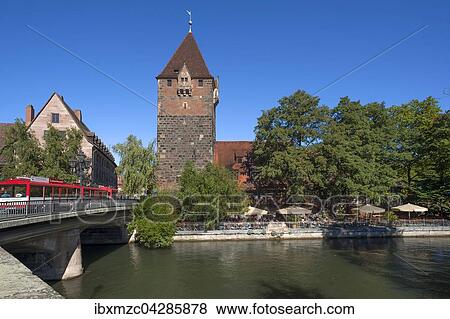 Schuldturm an der Pegnitz, Insel Schutt, Nurnberg, Mittelfranken, Bayern, Deutschland, Europa View Large Photo Image Stock Photo - Schuldturm an der Pegnitz, Insel Schutt, Nurnberg, Mittelfranken, Bayern, Deutschland, Europa. Fotosearch