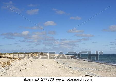 Stock Photograph - Strand mit Sand und Kies, Insel Helgoland-Dune, Helgoland, Schleswig-Holstein, Deutschland, Europa. Fotosearch