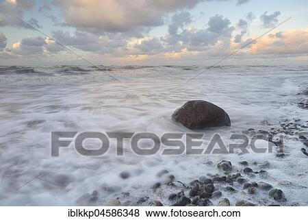 Surf at the Baltic Sea coast near Bakenberg, Rügen, Mecklenburg-Western Pomerania, Germany, Europe View Large Photo Image Stock Photo - Surf at the Baltic Sea coast near Bakenberg, Rügen, Mecklenburg-Western Pomerania, Germany, Europe. Fotosearch