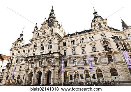 Townhall in Graz, Styria, Austria, Europe View Large Photo Image Stock Photo - Townhall in Graz, Styria, Austria, Europe. Fotosearch