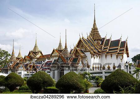 Wat Phra Kaeo Tempel, Konigspalast, Bangkok, Zentralthailand, Thailand, Asien View Large Photo Image Stock Photograph - Wat Phra Kaeo Tempel, Konigspalast, Bangkok, Zentralthailand, Thailand, Asien. Fotosearch