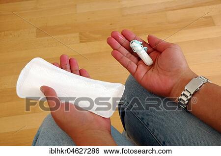 Woman with bandage and tampon, Berlin, Germany, Europe View Large Photo Image Stock Photograph - Woman with bandage and tampon, Berlin, Germany, Europe. Fotosearch
