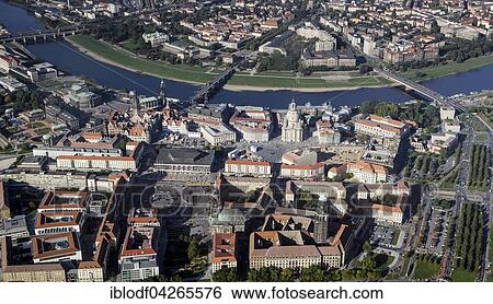 Aerial view, old town, Elbe, Church of Our Lady, Dresden Castle, Zwinger, Semper Opera House, Dresden Cathedral, Dresden, Saxony, Germany, Europe View Large Photo Image Stock Photograph - Aerial view, old town, Elbe, Church of Our Lady, Dresden Castle, Zwinger, Semper Opera House, Dresden Cathedral, Dresden, Saxony, Germany, Europe. Fotosearch