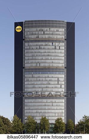 ARAG Tower, corporate headquarters of the ARAG insurance group, Düsseldorf, North Rhine-Westphalia, Germany, Europe View Large Photo Image Stock Photo - ARAG Tower, corporate headquarters of the ARAG insurance group, Düsseldorf, North Rhine-Westphalia, Germany, Europe. Fotosearch