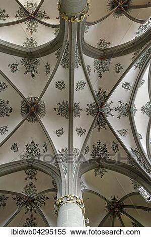 Stock Photography - Arched ceiling, St. Laurentius parish church, Ahrweiler, Bad Neuenahr-Ahrweiler, Rhineland-Palatinate, Germany, Europe. Fotosearch