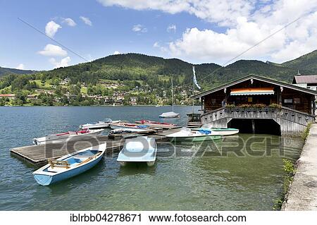 Boathouse on Lake Tegernsee in Egern, Rottach-Egern, Upper Bavaria, Bavaria, Germany, Europe View Large Photo Image Stock Image - Boathouse on Lake Tegernsee in Egern, Rottach-Egern, Upper Bavaria, Bavaria, Germany, Europe. Fotosearch