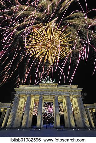 Brandenburg Gate with fireworks display, Berlin, Germany, Europe, composite, Europe View Large Photo Image Stock Photograph - Brandenburg Gate with fireworks display, Berlin, Germany, Europe, composite, Europe. Fotosearch