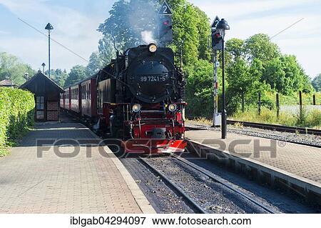 Brockenbahn, Brocken Railway, arriving at Wernigerode station, Wernigerode, Harz, Saxony-Anhalt, Germany, Europe View Large Photo Image Stock Photo - Brockenbahn, Brocken Railway, arriving at Wernigerode station, Wernigerode, Harz, Saxony-Anhalt, Germany, Europe. Fotosearch