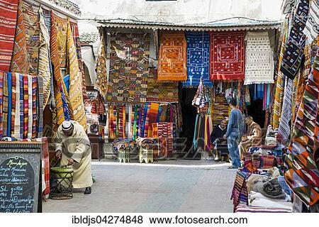 Carpet dealer in the historic centre, Essaouira, Morocco, Africa View Large Photo Image Stock Photo - Carpet dealer in the historic centre, Essaouira, Morocco, Africa. Fotosearch