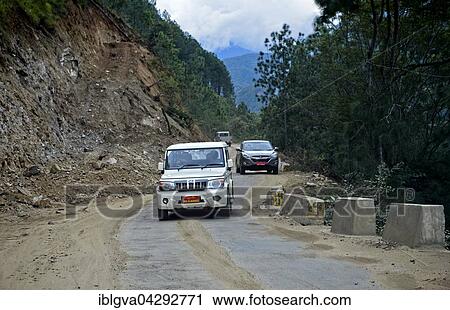 Cars on the narrow Thimphu Punakha Highway, Bhutan, Asia View Large Photo Image Stock Image - Cars on the narrow Thimphu Punakha Highway, Bhutan, Asia. Fotosearch