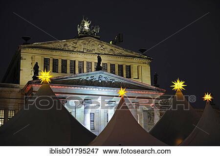 Christmas market on Gendarmenmarkt square, behind the Konzerthaus concert hall, Berlin, Germany, Europe View Large Photo Image Stock Photo - Christmas market on Gendarmenmarkt square, behind the Konzerthaus concert hall, Berlin, Germany, Europe. Fotosearch