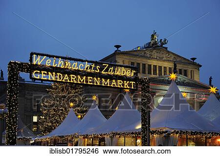 Christmas market on Gendarmenmarkt square, behind the Konzerthaus concert hall, Berlin, Germany, Europe View Large Photo Image Stock Photograph - Christmas market on Gendarmenmarkt square, behind the Konzerthaus concert hall, Berlin, Germany, Europe. Fotosearch