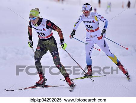 Cross-country skier Stefanie Boehler, GER, Emma Wiken behind, SWE, FIS Cross-Country World Cup Davos, Switzerland, Europe View Large Photo Image Stock Photography - Cross-country skier Stefanie Boehler, GER, Emma Wiken behind, SWE, FIS Cross-Country World Cup Davos, Switzerland, Europe. Fotosearch