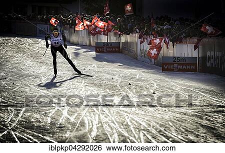 Cross-country skiers Dario Cologna, SUI, at finish line, FIS Cross-Country World Cup Davos, Switzerland, Europe View Large Photo Image Stock Photograph - Cross-country skiers Dario Cologna, SUI, at finish line, FIS Cross-Country World Cup Davos, Switzerland, Europe. Fotosearch