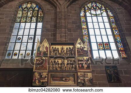 Stock Image - Deocarus Altar, Lorenzkirche, Nuremberg, Middle Franconia, Bavaria, Germany, Europe. Fotosearch