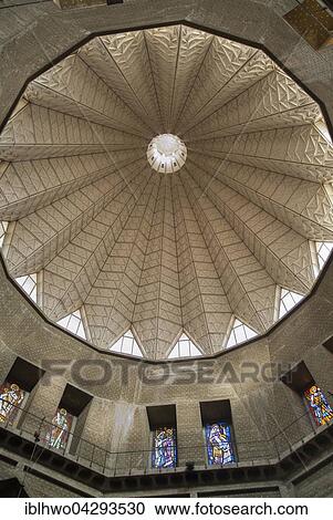 Stock Image - Dome of the Basilica of the Annunciation, largest church in the Middle East, Nazareth, Israel, Asia. Fotosearch