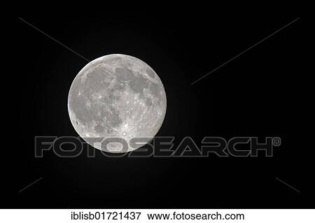 Stock Photo - Earth moon, full moon as seen from the northern hemisphere, Germany, Europe. Fotosearch