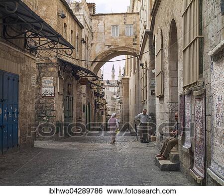 Ecce Homo Arch in the Via Dolorosa, Muslim Quarter of Old City, Jerusalem, Israel, Asia View Large Photo Image Stock Photograph - Ecce Homo Arch in the Via Dolorosa, Muslim Quarter of Old City, Jerusalem, Israel, Asia. Fotosearch