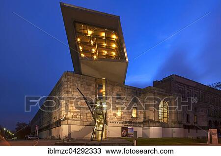 Entrance, Documentation Center Nazi Party Rally Grounds, dusk, Nuremberg, Middle Franconia, Bavaria, Germany, Europe View Large Photo Image Stock Image - Entrance, Documentation Center Nazi Party Rally Grounds, dusk, Nuremberg, Middle Franconia, Bavaria, Germany, Europe. Fotosearch