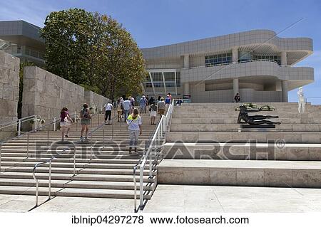 Entrance to the Art museum, Getty Center, Los Angeles, California, USA, North America View Large Photo Image Stock Photo - Entrance to the Art museum, Getty Center, Los Angeles, California, USA, North America. Fotosearch