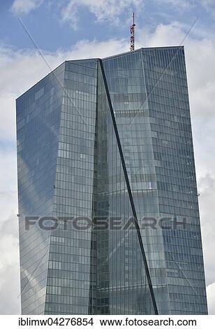 Picture - European Central Bank, ECB, Frankfurt am Main, Hesse, Germany, Europe. Fotosearch