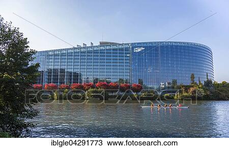 European Parliament, river Ill and rowing boat, Strasbourg, Departement Bas-Rhin, Alsace, France, Europe View Large Photo Image Stock Image - European Parliament, river Ill and rowing boat, Strasbourg, Departement Bas-Rhin, Alsace, France, Europe. Fotosearch