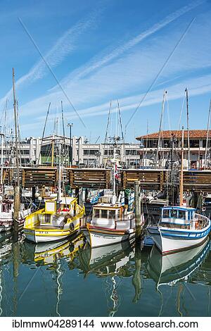 Fishing boats in the harbor, Fisherman's Wharf, San Francisco, California, USA, North America View Large Photo Image Picture - Fishing boats in the harbor, Fisherman's Wharf, San Francisco, California, USA, North America. Fotosearch